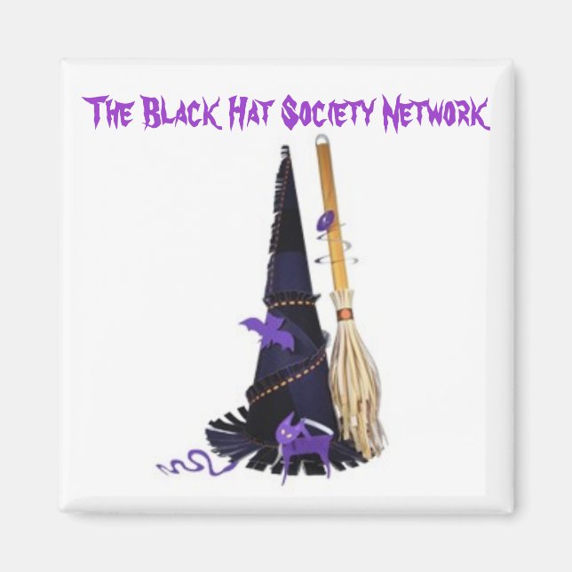 Black Hat Society Network Magnet (Front)