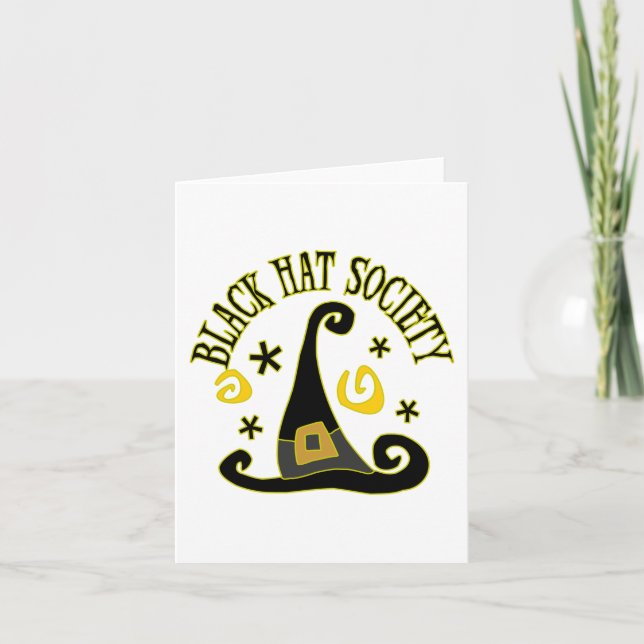 Black Hat Society Note Card (Front)