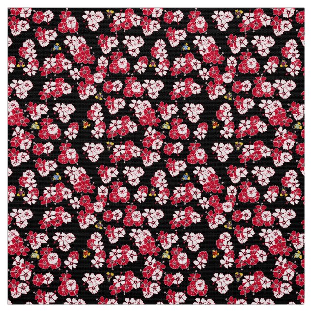Black Hawaiian Solid Penguins Fabric (Swatch)