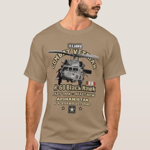 Black Hawk Afghanistan Combat Veterans T_Shirt