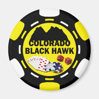 BLACK HAWK COLORADO POKER CHIP MAGNET