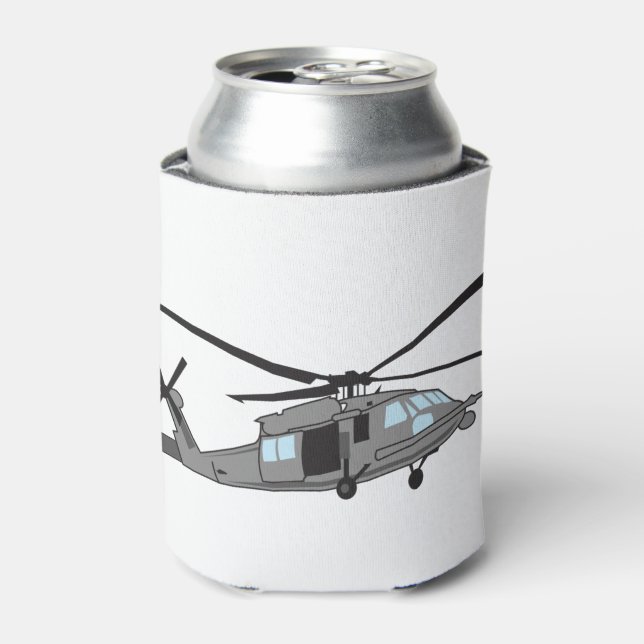 Black Hawk Helicopter Can Cooler (Can Front)