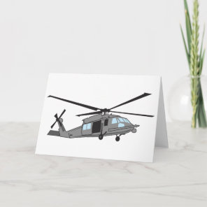 Black Hawk Helicopter Card