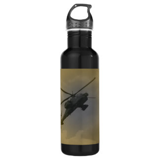 Black Hawk Helicopter Stainless Steel Water Bottle