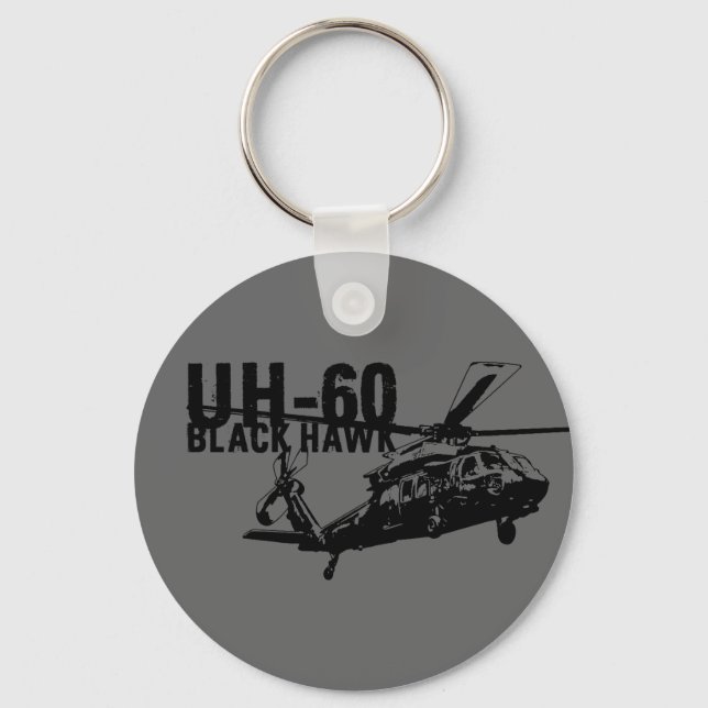 Black Hawk Keychain (Front)