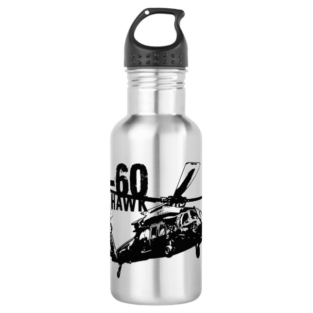 Black Hawk Water Bottle (Front)