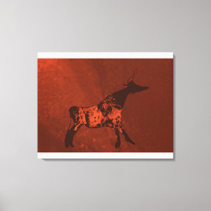 Black-Head Lascaux Cow Canvas Print