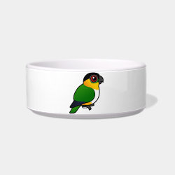 Birdorable Black-headed Parrot Cat Food Bowl