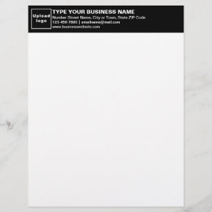 Black Heading of Business Letterhead