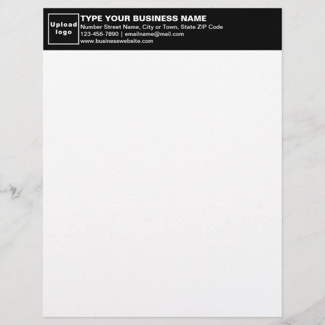 Black Heading of Business Letterhead (Front)