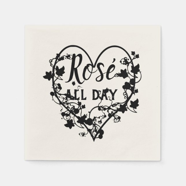 Black Heart Designs Napkins (Front)