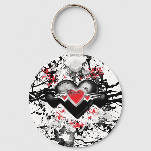 Black Heart Keychain (Front)