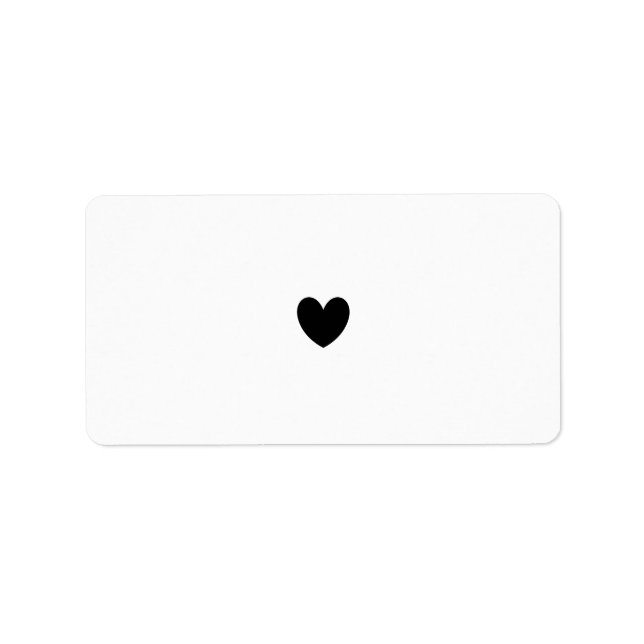 Black Heart Labels (Front)