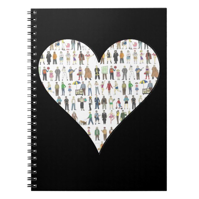 Black Heart NYC New York City Notebook (Front)