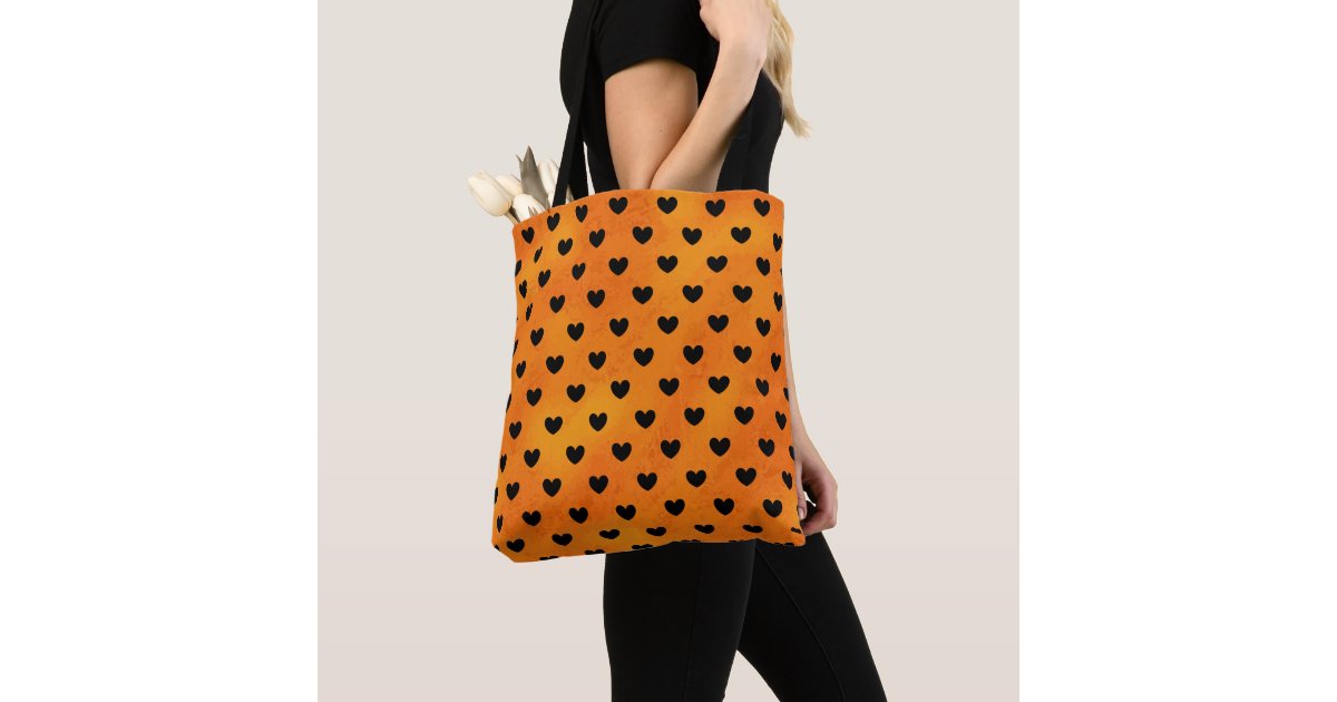 Halloween Buckets - Orange with Black Polka Dots