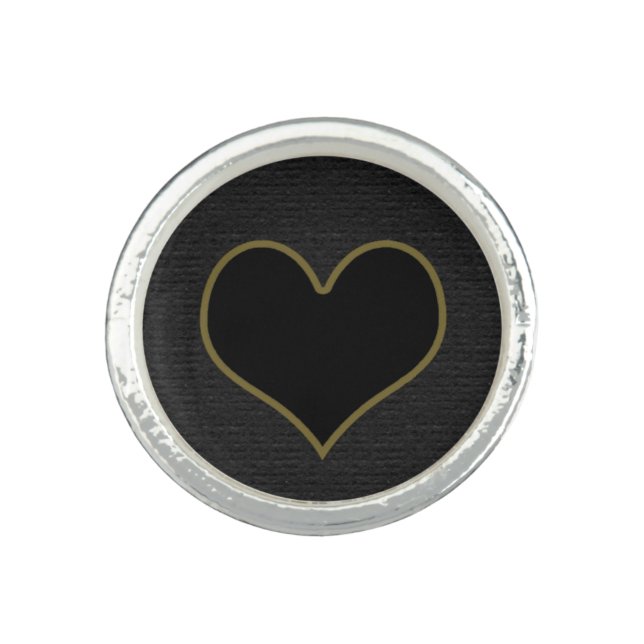 Black Heart Ring (Front)
