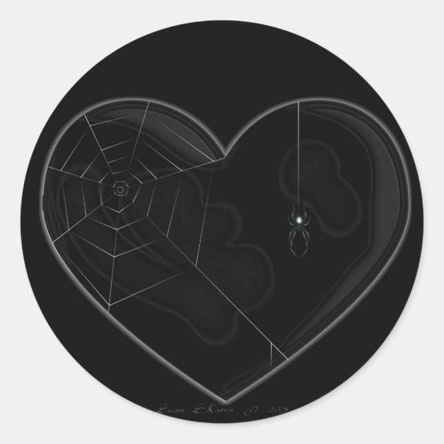 Black Heart Sticker #1 (Front)