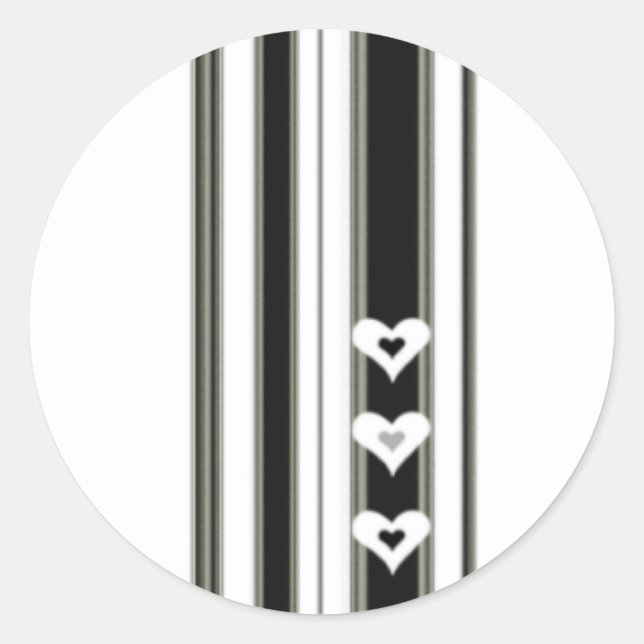 Black Heart Stickers (Front)