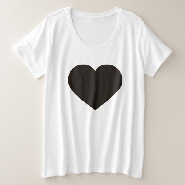 Black heart T-Shirt (Design Front)