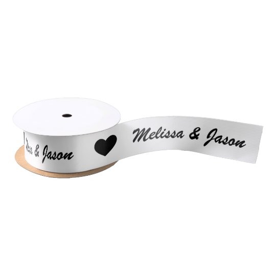 name ribbons wedding