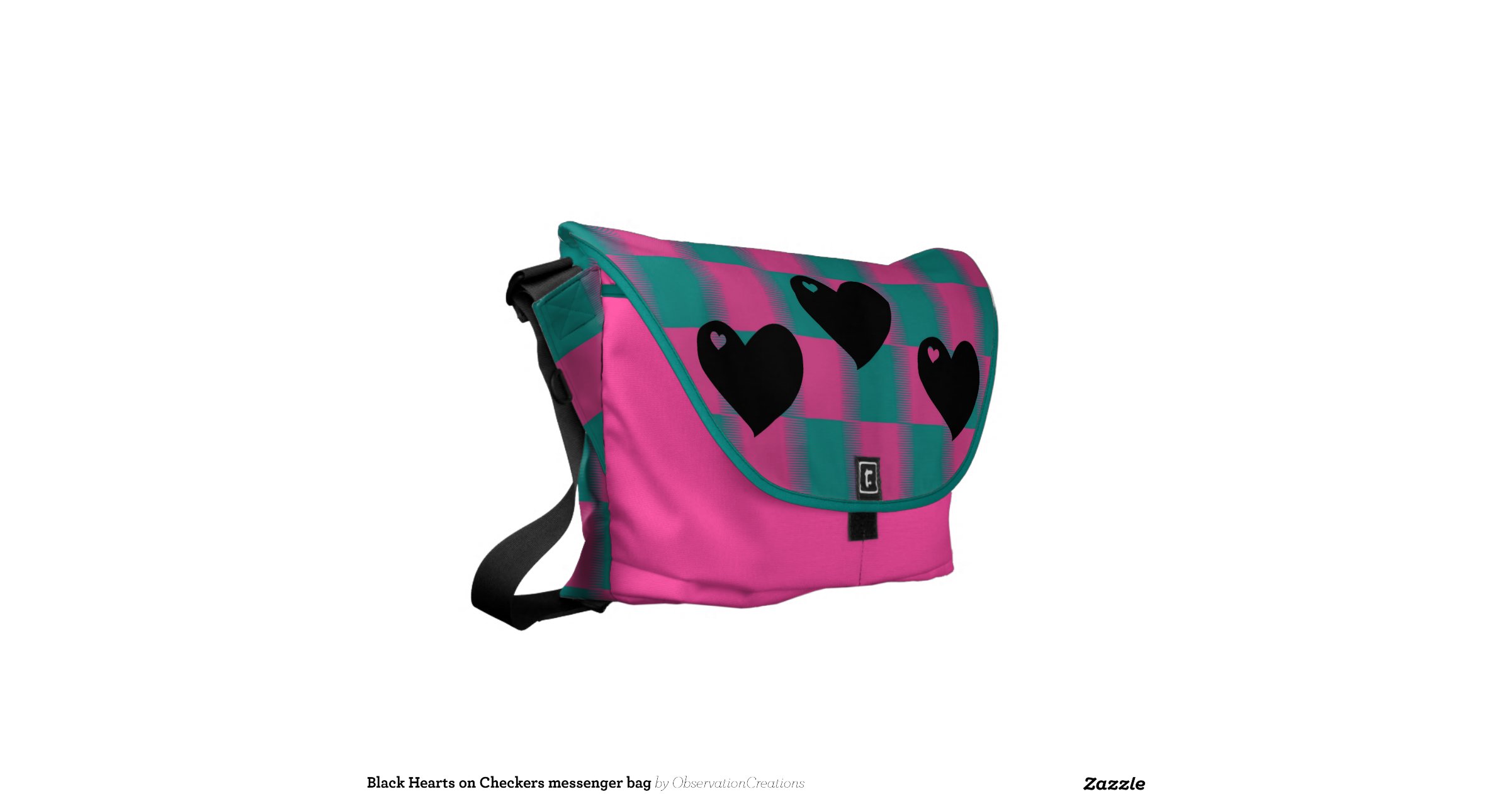 black_hearts_on_checkers_messenger_bag ...