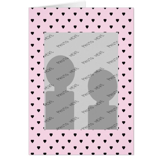 Black Hearts on Pretty Pink. Card