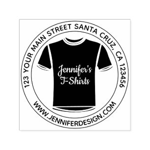 Black Heat Transfer Vinyl Business Shirt Self-inking Stamp