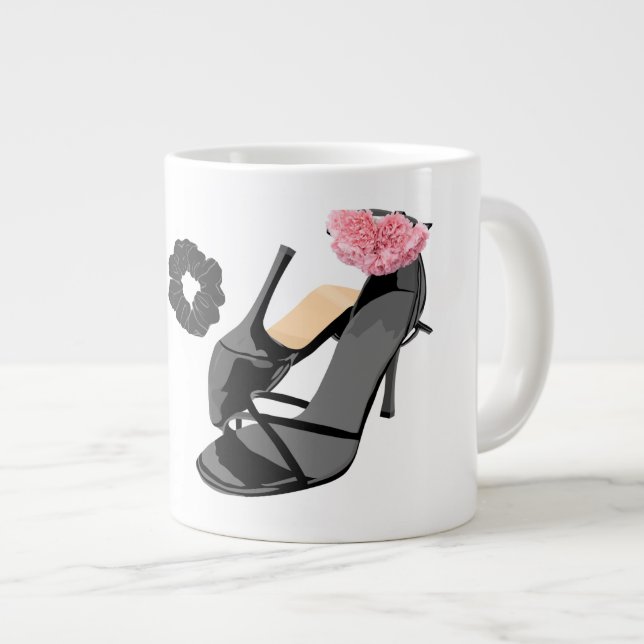  Black Heels & Bride's heels– Classy Femin Giant Coffee Mug (Front Right)