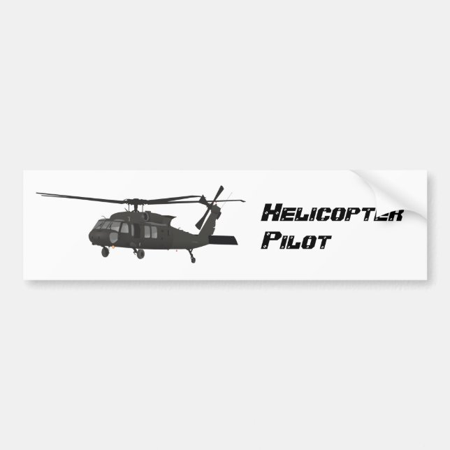 Black Helicopter Sticker (Front)