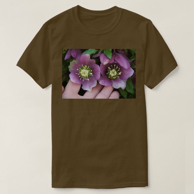 Black hellebore flower medicinal plant 3 T-Shirt (Design Front)