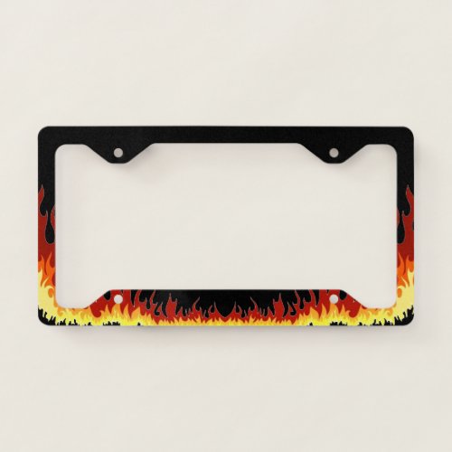 Black Hellfire License Plate Frame