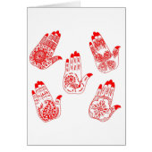 Black Henna Tattoo Hands (Front)