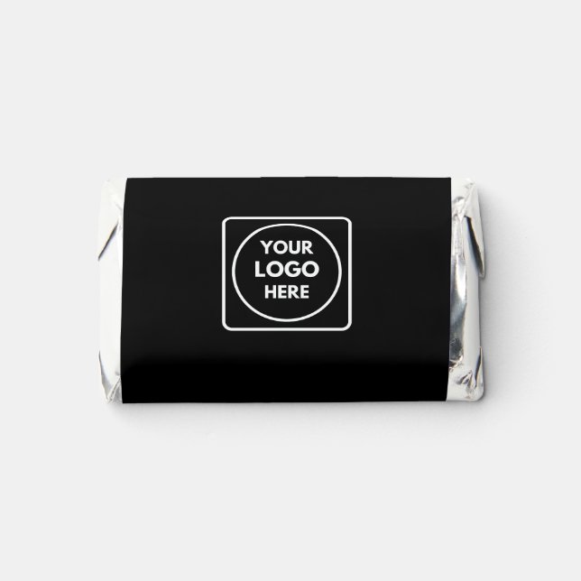 Black Hershey’s Miniatures | Custom Business Logo  Hershey's Miniatures (Front)