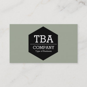 Black Hexagon - Desert Sage Business Card