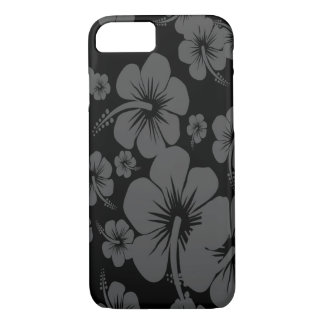 Black Hibiscus Hawaiian Print iPhone 8/7 Case