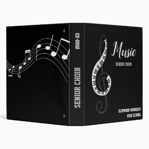 Black High School Choral Music 3 Ring Binder