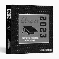 Graduation Class of 2023 Senior Black Photo Album 3 Ring Binder