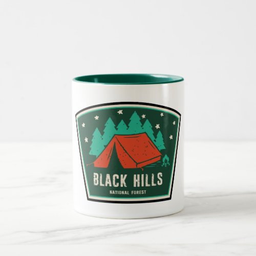 Black Hills National Forest Camping Two_Tone Coffee Mug