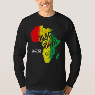 Black History 247365 Men Women Kids Black History T-Shirt