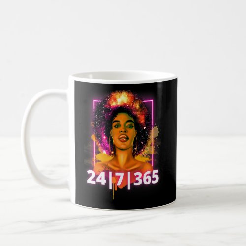 Black History 247365 Powerful Black Girl Magic    Coffee Mug