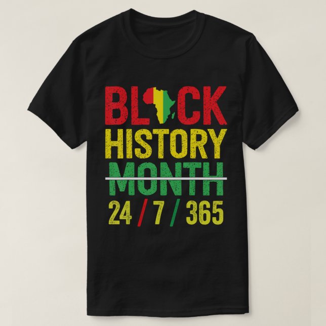 Black History 365 Black History Month 2023 T-Shirt (Design Front)