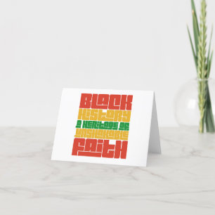 Black History: A Heritage Of Unshakable Faith Gift Thank You Card