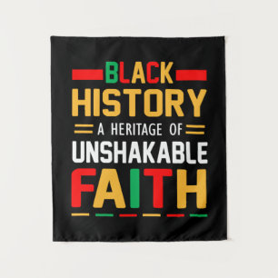 Black History A Heritage Of Unshakable Faith Tapestry