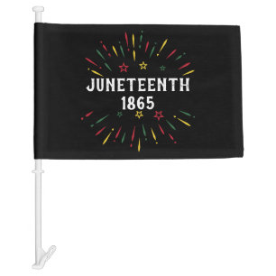 Black History African American Juneteenth 1865 Car Flag