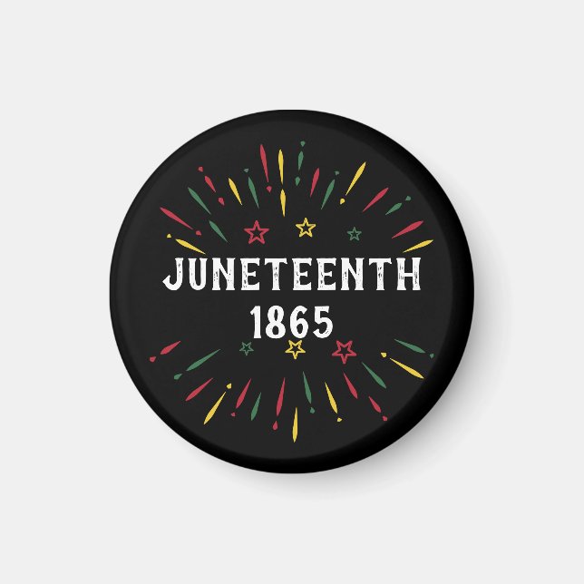 Black History African American Juneteenth 1865 Magnet (Front)