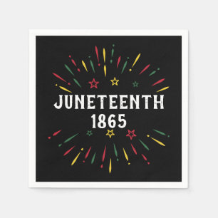 Black History African American Juneteenth 1865 Napkins