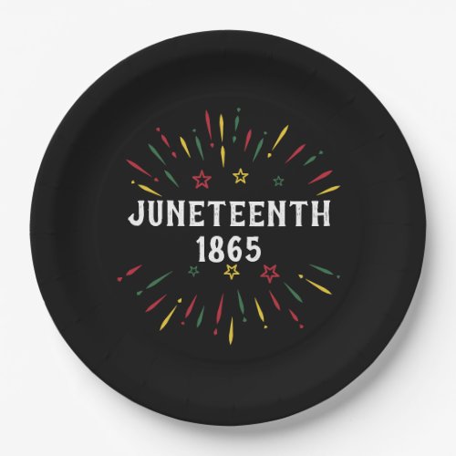 Black History African American Juneteenth 1865 Paper Plates