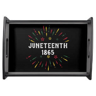 Black History African American Juneteenth 1865 Serving Tray