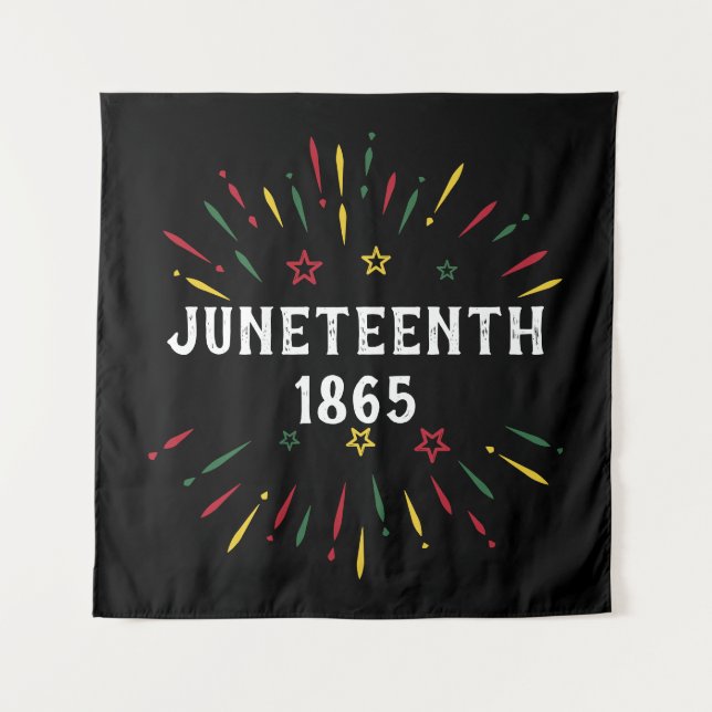 Black History African American Juneteenth 1865 Tapestry (Front)