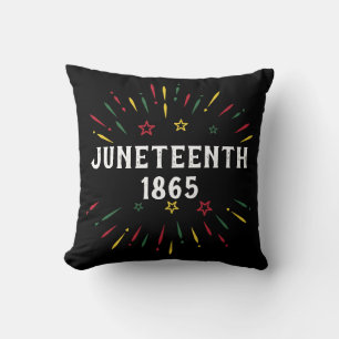 Black History African American Juneteenth 1865 Throw Pillow